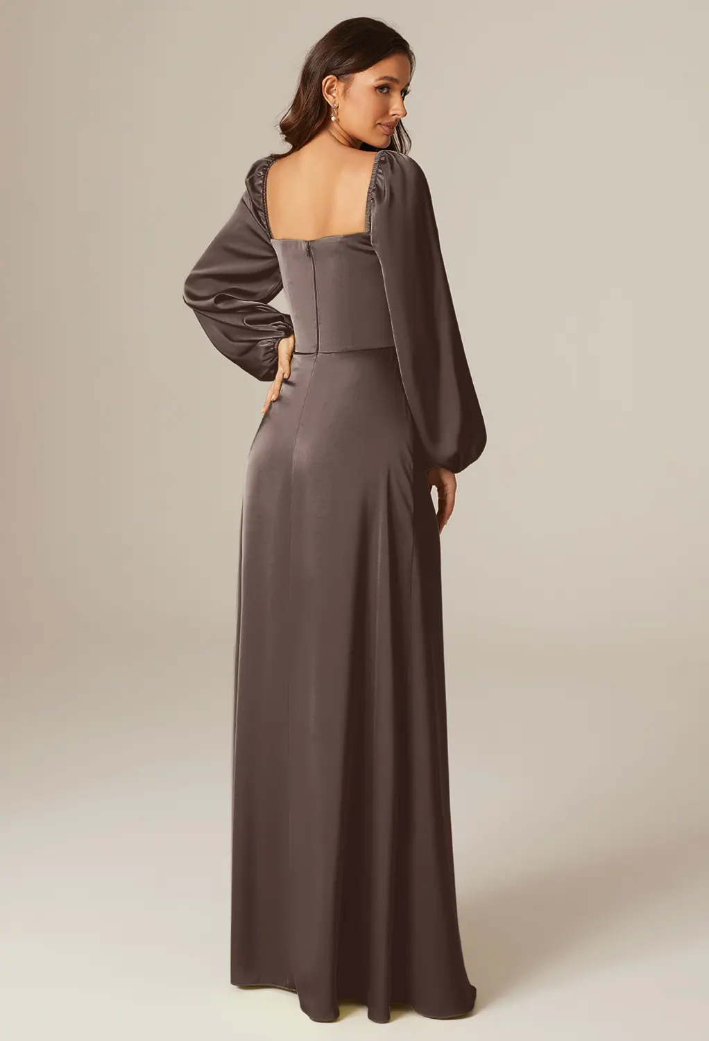 AW Florencia Seal Brown  Bridesmaid Dresses